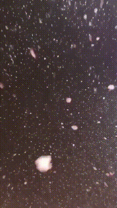 天上飘雪特效素材，点击混合器倒入选混合屏