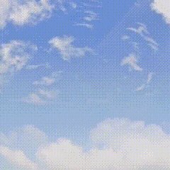 我爱你中国，白云变成中国地图，特效素材。