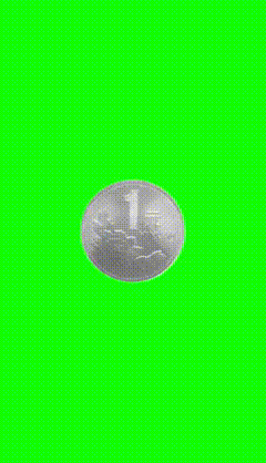 扔硬币特效素材，应用效果看五毛钱特效