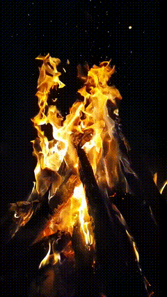 篝火特效素材剪映旺火转发旺一年