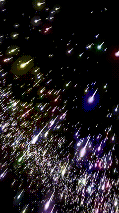 美丽的流星雨特效素材特效素材