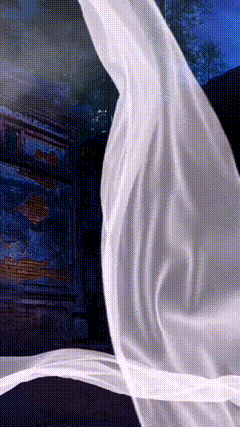 聂小倩的白稠特效素材剪映