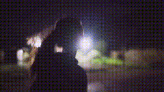 孩夜晚风景背影的故事