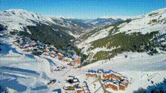 景美如画雪山雪山美景无人机航拍