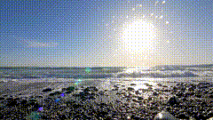 海边阳光唯美素材
