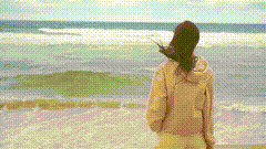 看海唯美素材