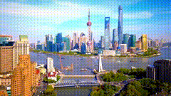 航拍上海唯美素材