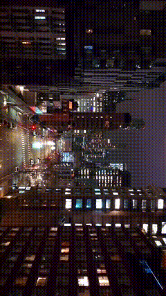 航拍城市夜景唯美视频素材