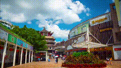 街道转场唯美视频素材街景随拍