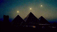 金字塔星空唯美素材