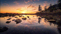 黄昏唯美视频素材夕阳西下