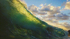 黑幕巨浪转场素材特效