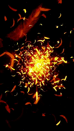 黑幕金羽毛素材特效