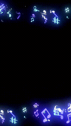 黑幕音符素材特效视频素材特效画中画素材