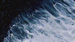 黑白海浪转场素材特效