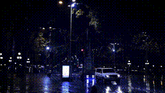 下雨天夜景唯美素材素材特效短视频素材