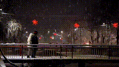 下雪场景素材手机摄影短视频素材