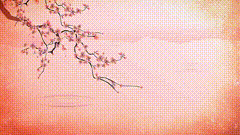 唯美梅花背景素材特效