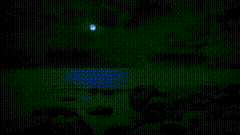 唯美视频素材海夜空