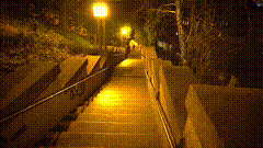 唯美视频素材路灯下