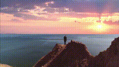 夕阳唯美视频素材日落5758