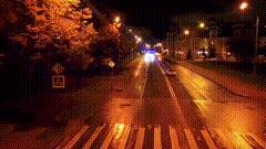 夜晚航拍道路视频素材