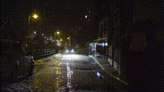 夜晚雪景唯美视频素材