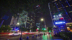 夜景唯美视频素材城市的夜晚