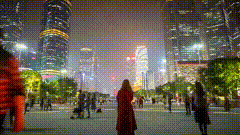 夜景延时拍摄素材