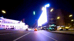 夜景灯光唯美素材（副驾拍摄)开车注意安全