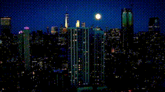 夜景素材，大家晚安