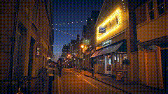 夜景素材，大家晚安8045