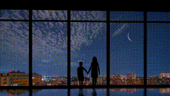 夜空唯美视频素材夜景拍摄