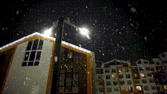 应粉丝要求想要下雪的雪景素材一起看雪