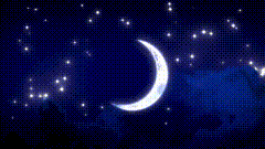 星星月亮唯美视频素材星空