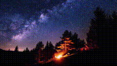星空梦幻星空银河真的很美
