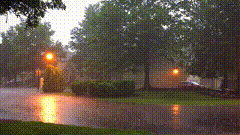 真实下雨音效唯美视频素材