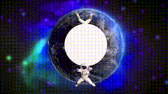 眼里的太空人唯美视频素材特效