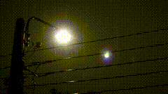 雨夜街灯唯美素材