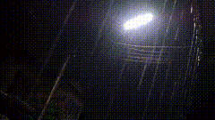 雨夜街灯唯美视频素材