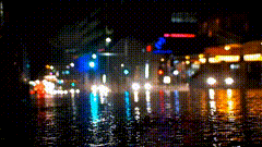 雨夜车流唯美素材8