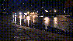 雨天车流素材