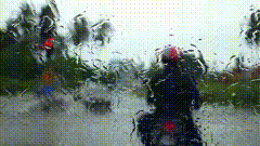 雨天雨刷视频素材