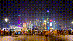 上海唯美夜景素材特效