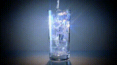 倒水唯美素材