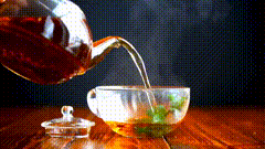 倒茶素材