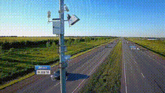 公路测速仪器素材特效