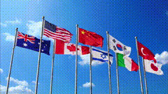 各国国旗唯美视频素材摄影拍出电影感