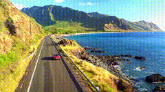 唯美公路素材特效