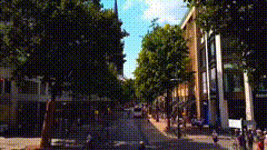 唯美航拍街道唯美视频素材街景随拍